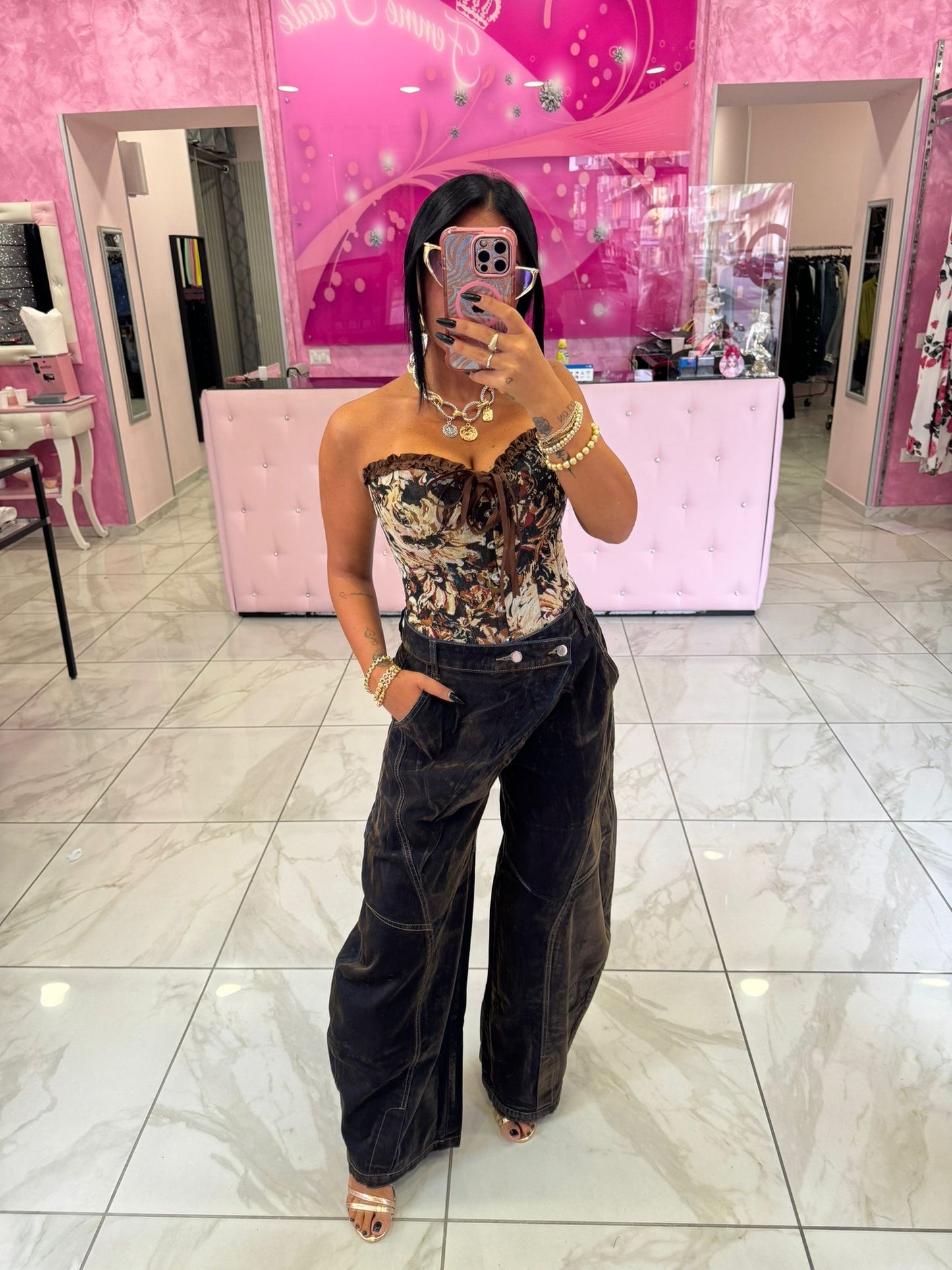 Jeans Balloon Marrone