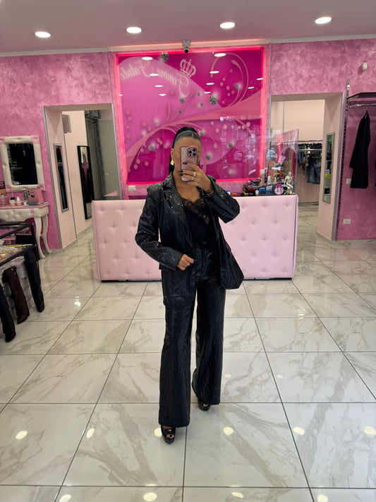 Tailleur Ecopelle Paillettes